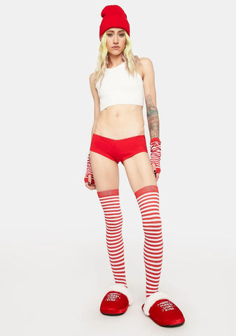 Red Bite Me Boyshorts