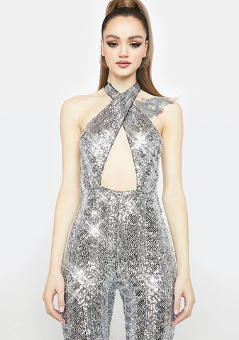 All Night Long Sequin Jumpsuit