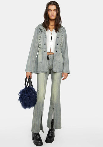 Sliding Doors Pinstripe Pants