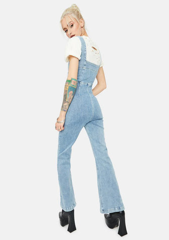 Tweet N Delete Denim Jumpsuit