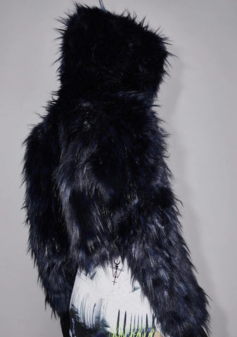 Royal Damnation Faux Fur Jacket