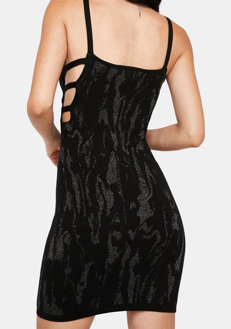 Lurex Knitted Mini Dress