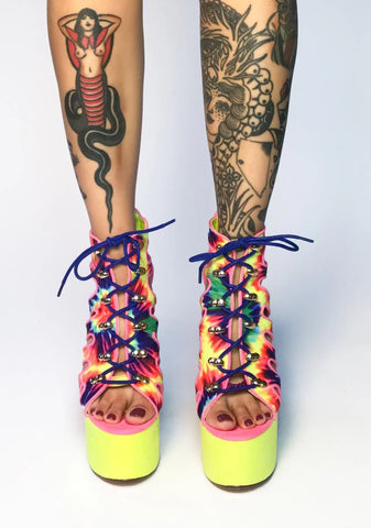 Tie Dye Mallory Platform Heels