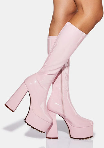 Selena Platform Knee High Boots