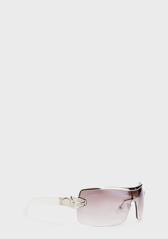 Eye Fair Shield Sunglasses - White