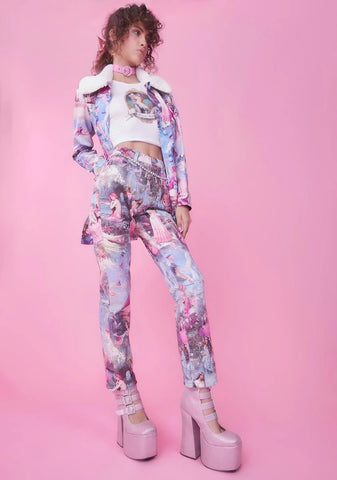 Once Upon A Dime Twill Mom Jeans