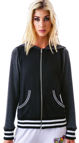 Sandra Dead Head Varsity Zip Up