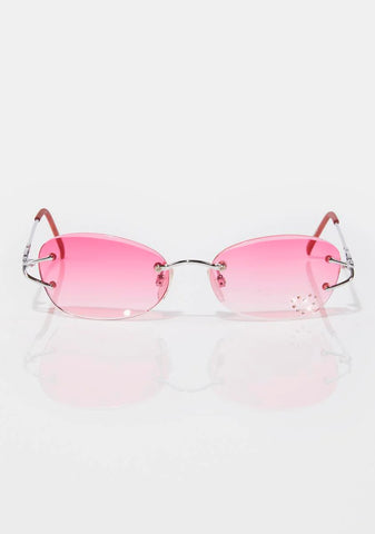 Dolly Pink Heart Sunglasses