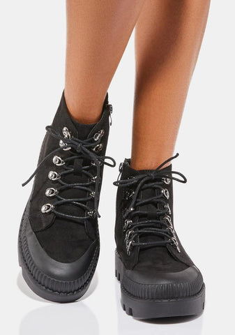 Push The Limits Lace-Up Boots
