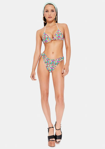 Stevie 60s Floral Reversible Bikini Bottoms