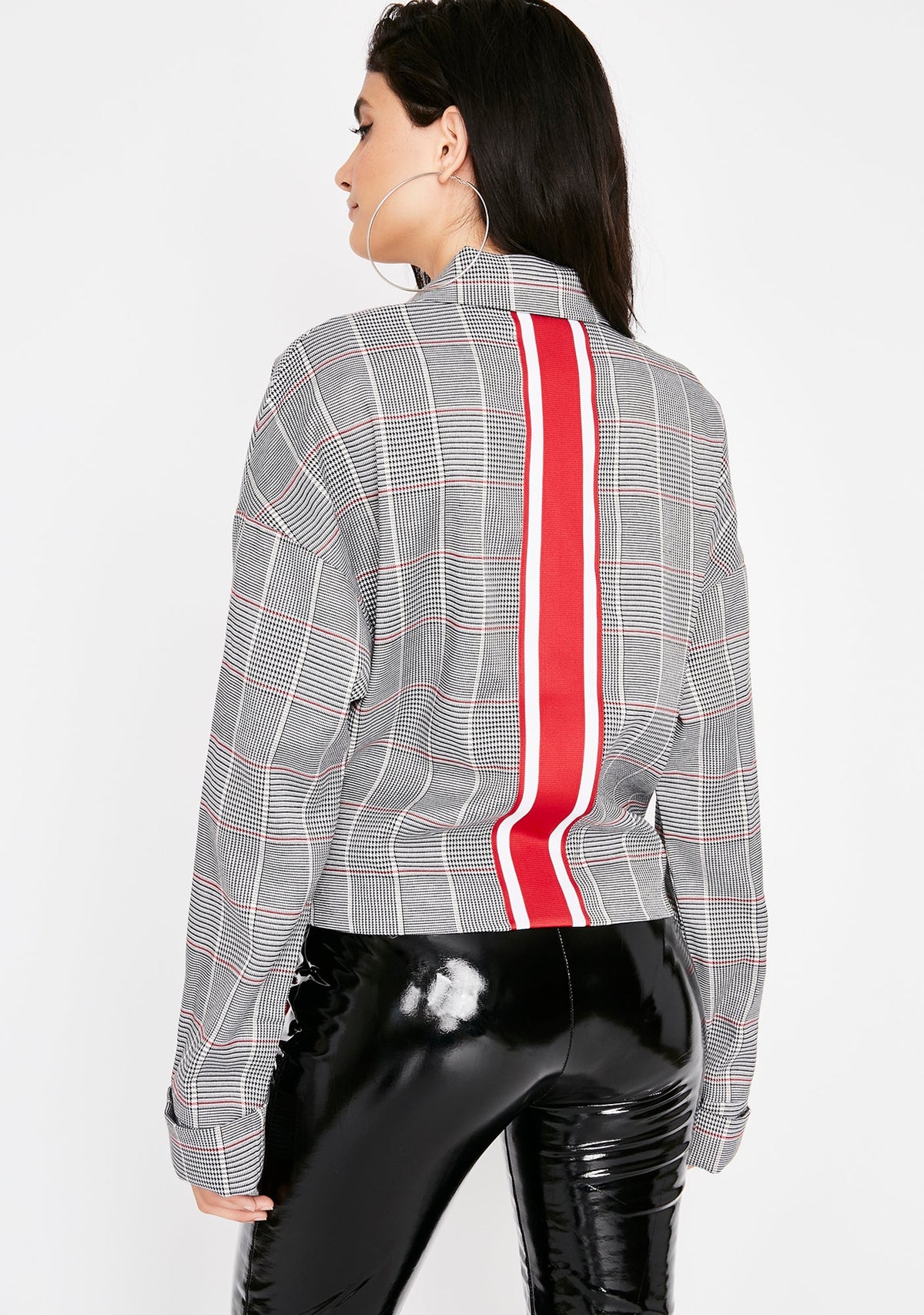 Playin Checkers Plaid Blazer