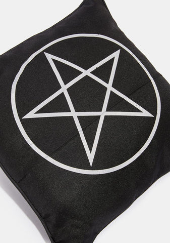 Black Magic Babe Decorative Pillow