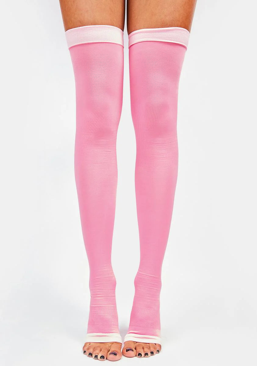 Ballerina Vibes Toeless Thigh Highs