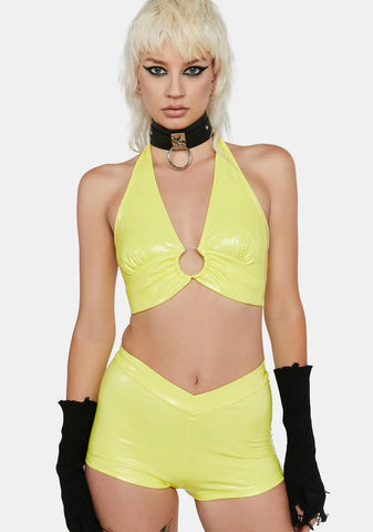 Lemon In The Mood Vinyl Shorts