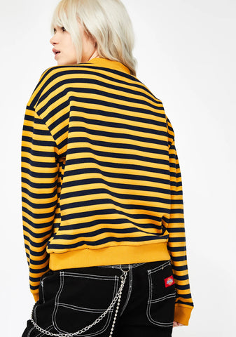 Access Denied Striped Sweatshirt