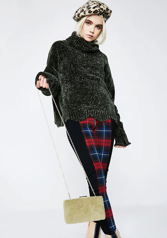 Mark My Words Fuzzy Crossbody