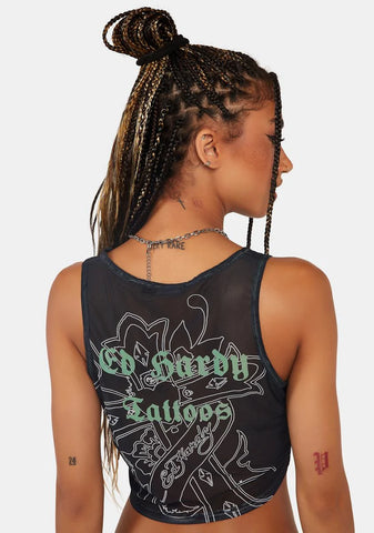 Fire Heart Crop Tank