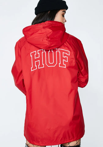 Arch Block Hooded Coach Jacket