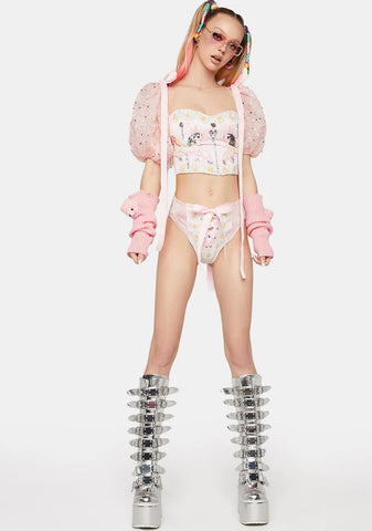 Pink Sideshow Princess Shorts