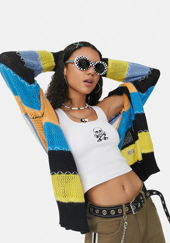 Shred The Gnar Ribbed Crop Tank