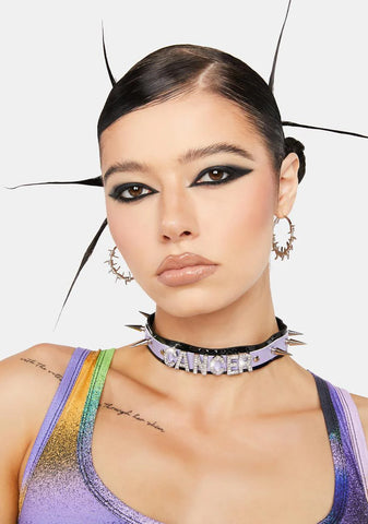 Trust The Vibes Spike Choker
