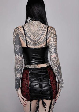 Steel Hearts Mini Skirt