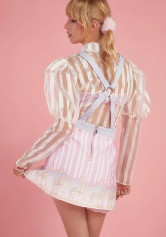 Off To The Races Pinafore Dress