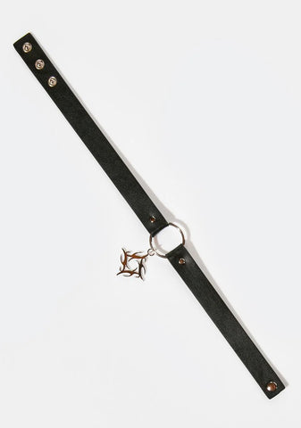 Distortion Tattoo Charm O-Ring Choker