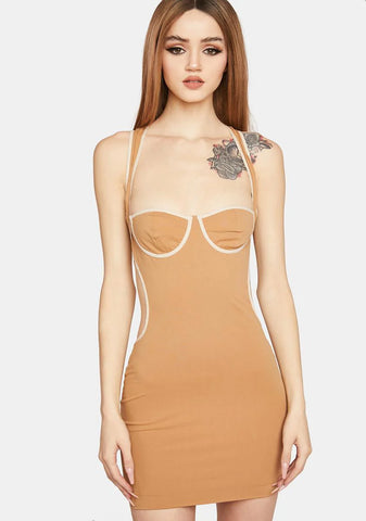 If I Tried Hard Cutout Mini Dress