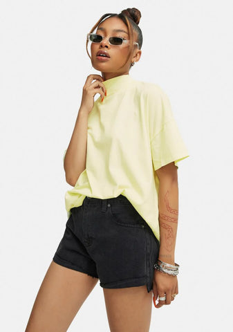 Kylee High Rise Relaxed Denim Shorts