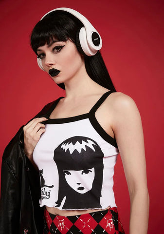 Blank Stares Graphic Tank Top