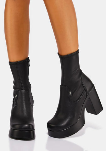 Nikki Heeled Ankle Boots