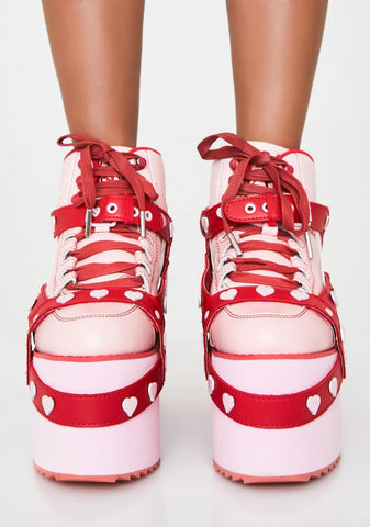 Qozmo Heart Platform Sneakers