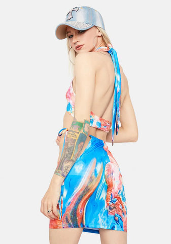 All The Feels Tie Dye Skirt Set