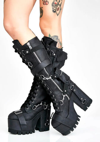 Obsidian Wasteland Buckle Boots
