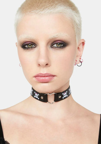 Coming For Me Skull Choker