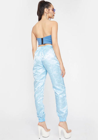 Sky Satin Lounge Pants