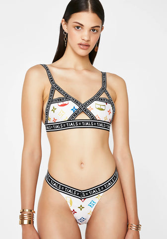 x Monogram Logo Thong