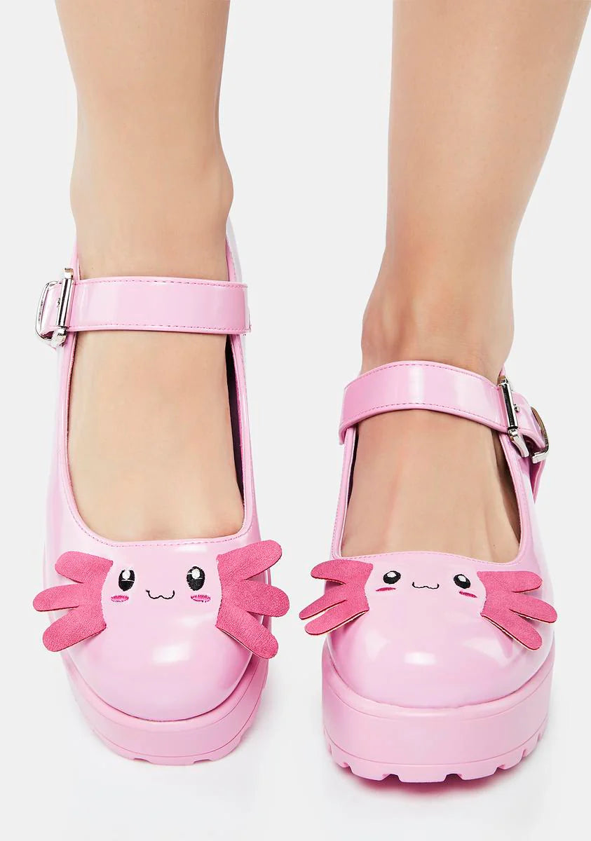 Aztec Axolotl Tira Mary Janes