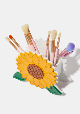 Sunflower Makeup Brush Holder