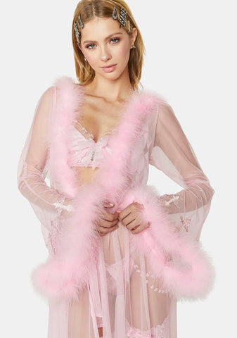 Holy Revelation Marabou Robe