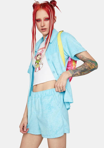 Aqua Feet In The Sand Shorts Set