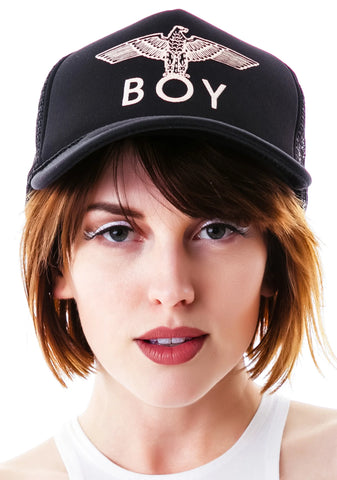BOY Eagle Emblem Classic Trucker Cap