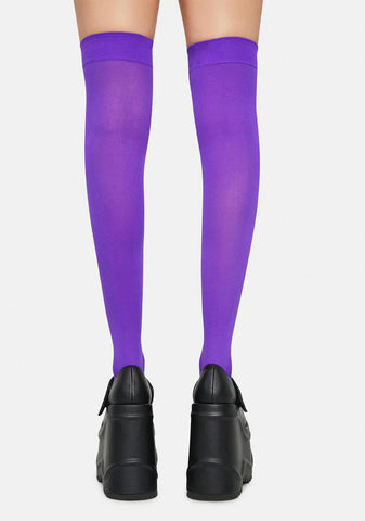 Violet Angel Of Mine Sheer Thigh Highs