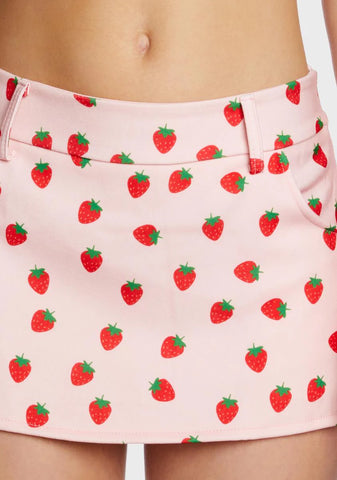 Strawberry Mini Skirt