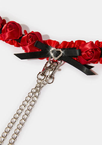 Ravishing Roses Choker And Arm Cuffs Set