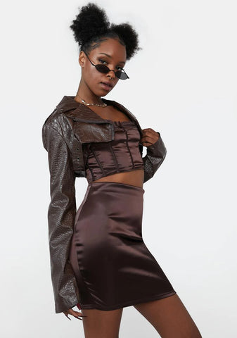 My Main Squeeze Cropped Moto Jacket