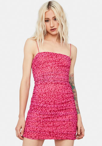Sweet Party Animal Ruched Mini Dress