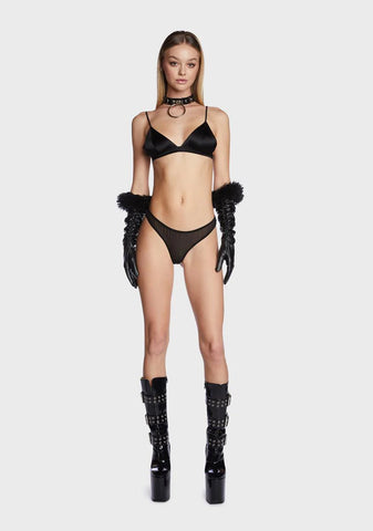 Earn My Present Bow Thong