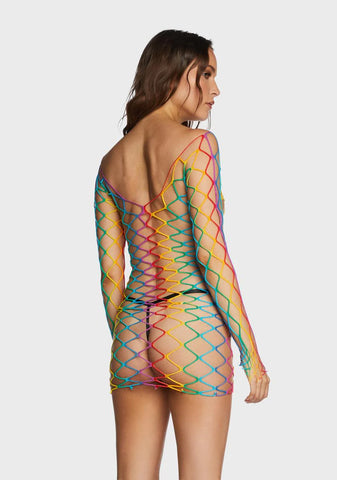 Trippy Hype Fishnet Bodystocking